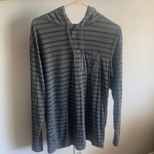 Long Sleeved Striped Hoodie
